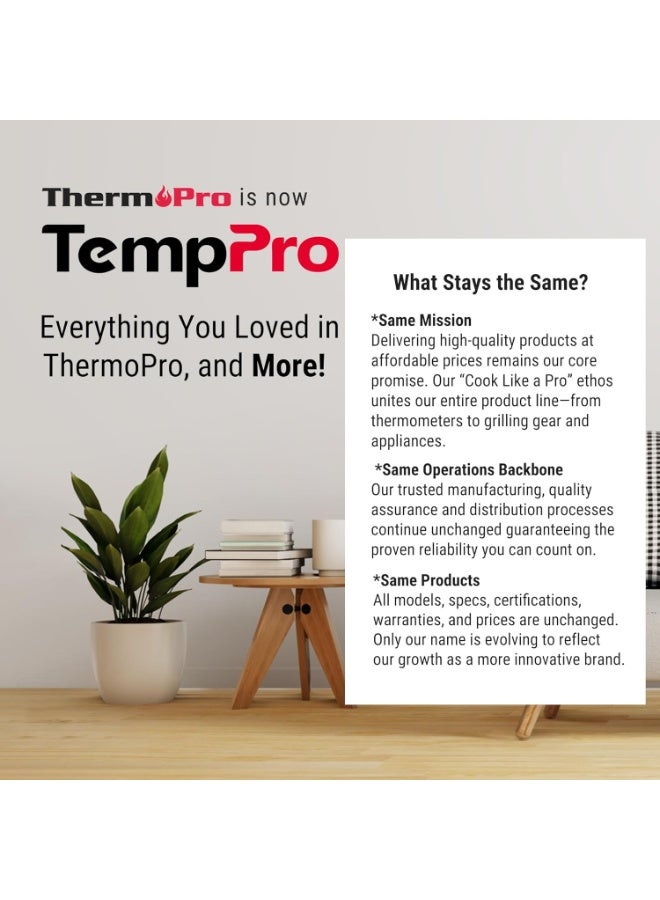 ThermoPro TP50 مقياس رطوبة رقمي مقياس حرارة داخلي مقياس حرارة الغرفة ومقياس الرطوبة مع مراقب درجة الحرارة والرطوبة - Image 4